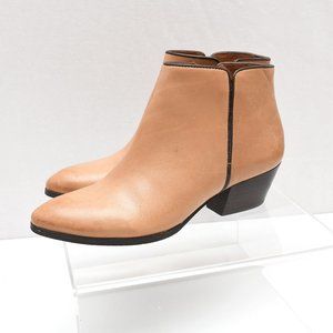 Franco Sarto Camel Color Ankle Booties Women's Size 9